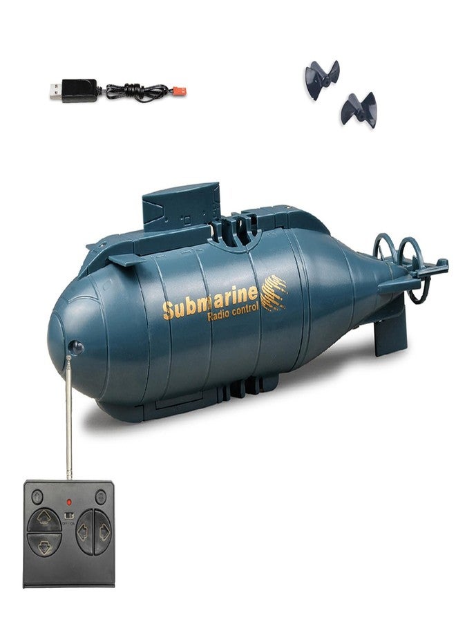Tsiodot Mini RC Submarine Boat for Kids, 6CH Remote Control High-Speed Waterproof Diving Toy for Pools, Lakes, Bathtubs - Gift for Boys and Girls（Blue） - Image 1